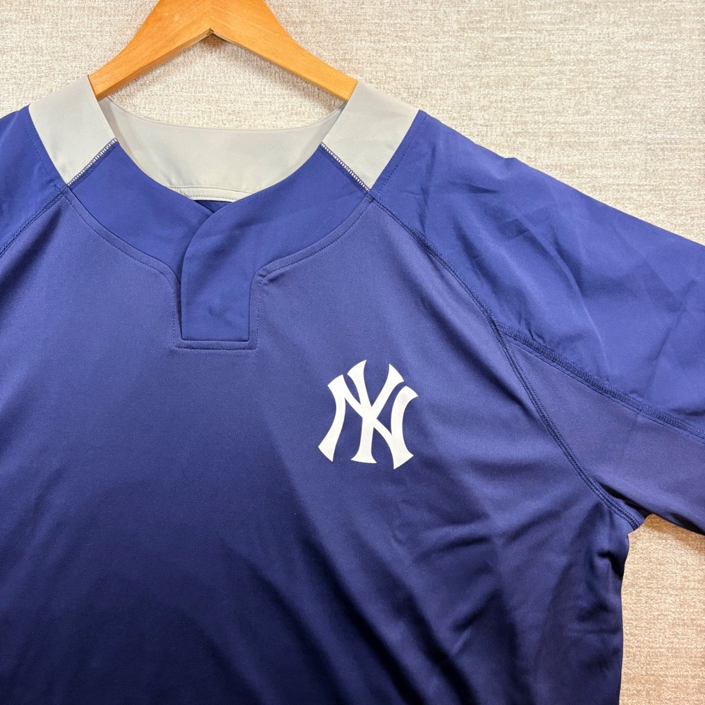NY YANKEES Majestic Cool Base NEVER WANNA STOP Jersey NWT New York Men 2XL  Navy